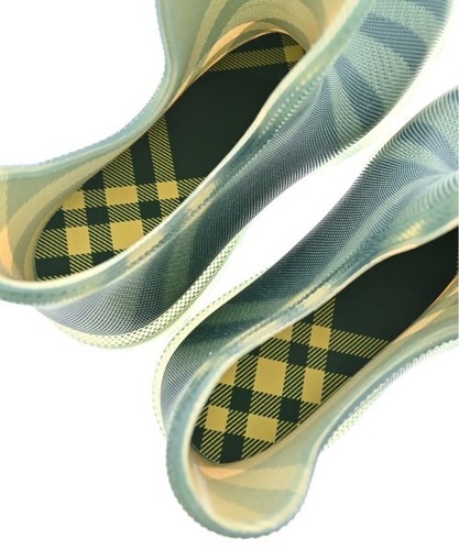 BURBERRY Rain Shoes GreenxBeige(Check Pattern) EU43(Approx. 28cm) 2200535392184 - Picture 7 of 8