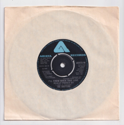 (AD532) The Drifters, I'll Know When True Love Really Passes By- 1976 - 7'' vinyl