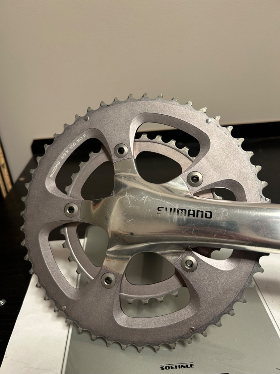 SHIMANO FC-R700 CRANKSET 50×34 165 Shimano FC-R700 50/34t 9/10-Speed 172.5mm Alloy Crankset