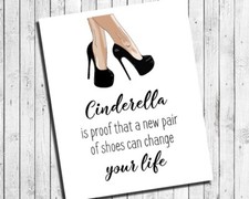 NEW PAIR OF SHOES CAN CHANGE YOUR LIFE 8x10 CARDSTOCK PRINT, No Frame