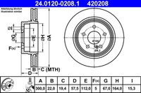 Bremsscheibe DB T. W204/S204/C207/A207 07-