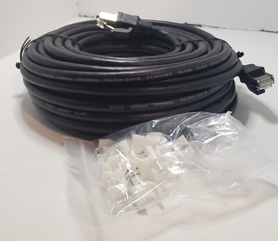 CAT 8 Ethernet Cable 25 ft, Internet Network Cord, 40Gbps 2000Mhz LAN Wire