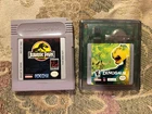Jurassic Park & Dinosaur (Nintendo Game Boy, 1993) Authentic Very Nice !!
