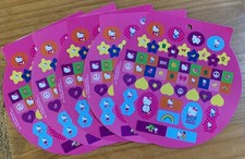 Sanrio HELLO KITTY Stars Garden Animals Snail bird Stickers dated 2012 5 Sheets