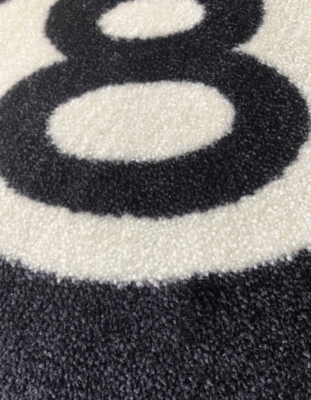 Stussy 8 ball rug black mat | eBay
