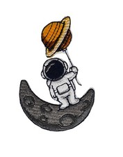 004 Space Planet Astronaut Embroidery Iron On Applique Patch-LY001