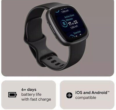 Fitbit Versa 4 Fitness Smartwatch - Black
