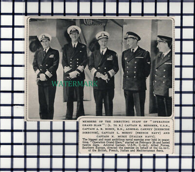 C6641) Operation Grand Slam Messmer Carney Robin Mornu Murzi - 1952 Steckling