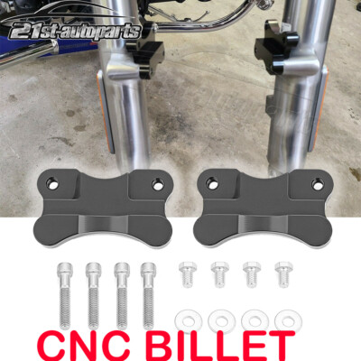 For Harley Softail Fat Boy Lift 21'' Wheel Fender Riser Relocator Adapter Bracket