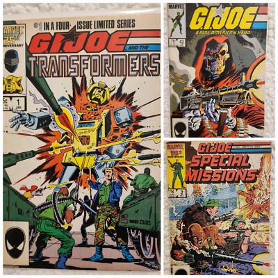 GI Joe Real American Hero Special Missions #2 Transformers #1 Marvel Comic Books