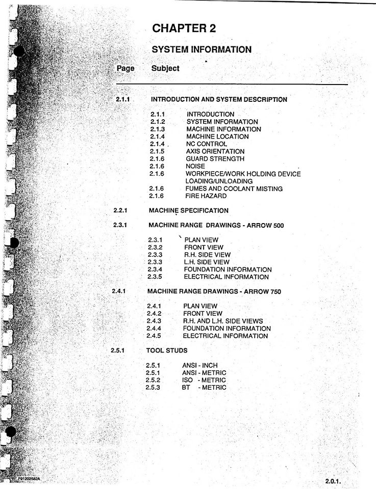 Cincinnati Milacron Arrow 500& 750 ERE  Machining Center Installation Manual *38 - Image 3 of 4
