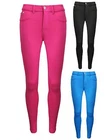 LADIES WOMENS RHINESTONE CROWN STUDs SLIM FIT SKINNY JEGGING JEANs TROUSER 6-14