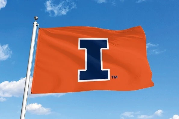 ФЛАГ ИЛЛИНОЙСА БОЙ ИЛЛИНИ 3 X 5 ФУТОВ БАННЕР 100% ПОЛНЫЙ ЦВЕТ С ОБЕИХ СТОРОН ФЛАГА - Изображение 2 из 4