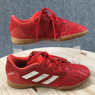 Adidas Shoes Mens 6 Copa Sense 3 Indoor Sala Soccer FY6157 Sneakers Red Leather