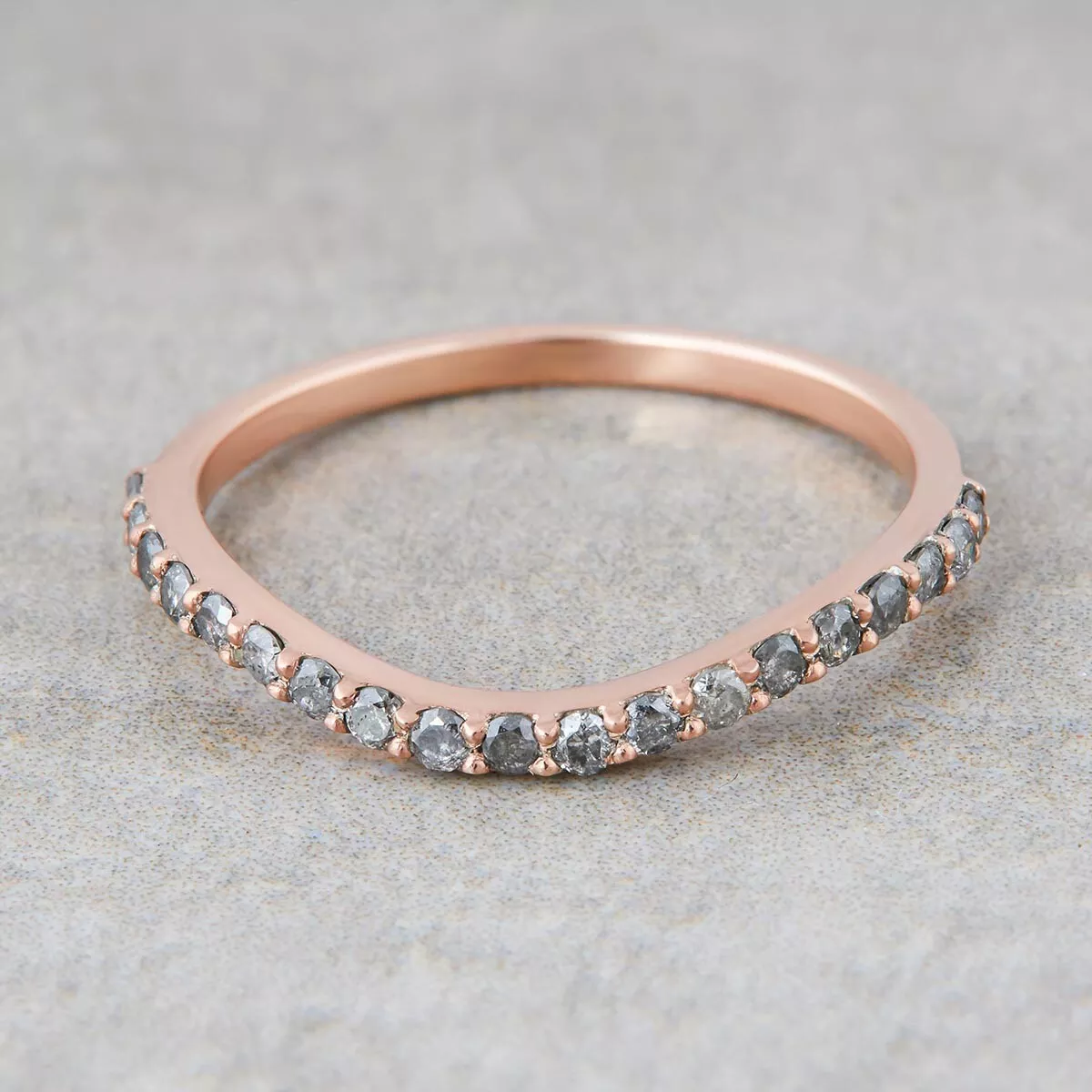 Salt and pepper diamond hotsell eternity ring