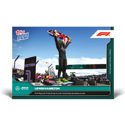 その他 Lewis Hamilton 2024 Topps now #39 PSA10 2024 Topps Now F1 39 LEWIS HAMILTON MERCEDES 1ST W/ 9 WINS ON