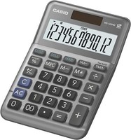 Casio Tischrechner MS-120FM, 12-Stellig, Steuerberechnung, Cost/Sell/Margin, Alu