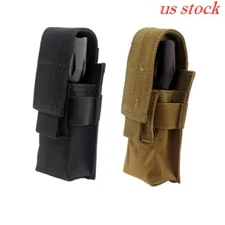 Tactical Molle Flashlight Pouch Torch Holder Single Magazine Pouch Tools Bag