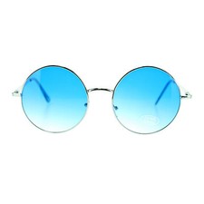 Oceanic Bright Lens Womens XL Oversized Round Circle Lens Retro 70s Sunglasses