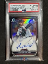 2023 Bowman Draft Hurston Waldrep Black Auto 30/75 PSA 10