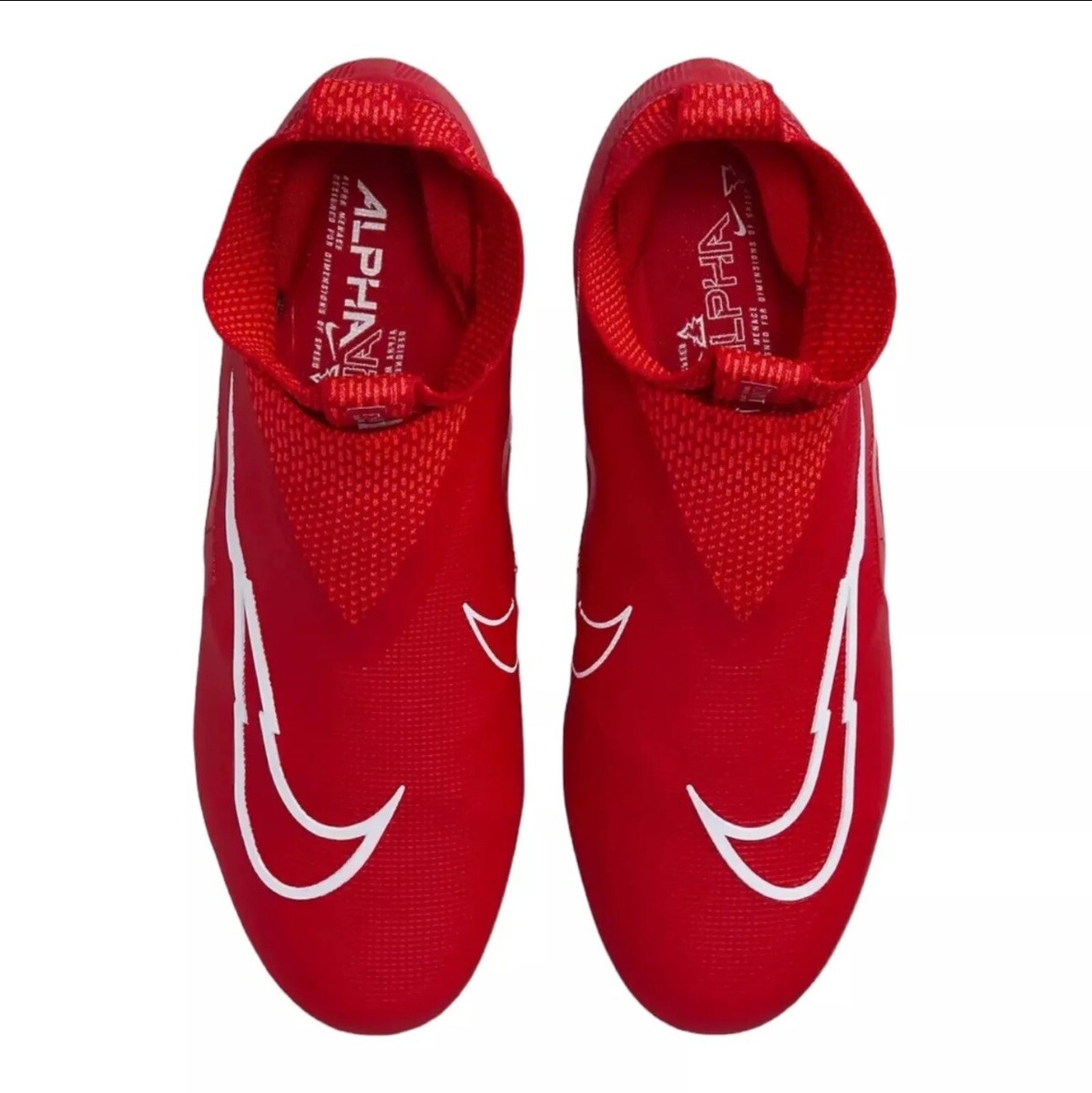 Mens Size 12 Nike Alpha Menace Elite 3 University Red CT6648 616 New Nike Alpha Menace Elite 3 Football Cleats Red White Men main image 3