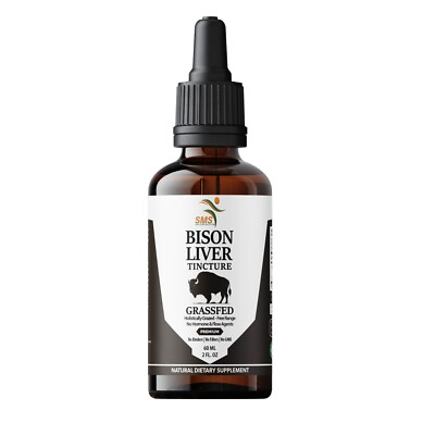 #ad Grassfed Bison Liver Organic Non GMO Tincture Liquid Herbal Drops 2 Fl $11.99