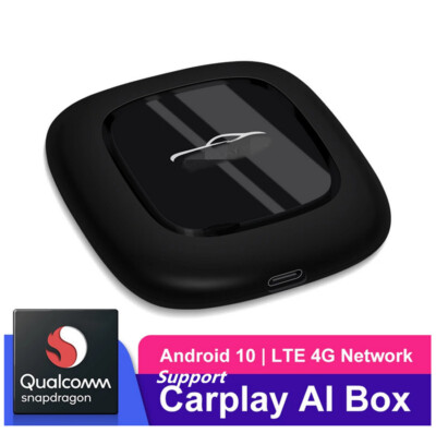 Android 10 Ai Box Qualcomm 8 Core Car Audio Support Wireless Carplay Mini Box 4G