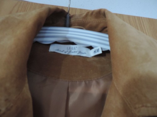 Wildlederjacke von H & M, hellbraun, Gr. M - Bild 3 von 4