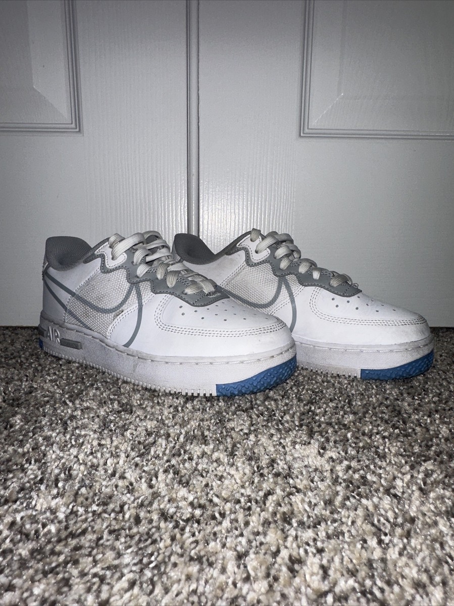 nike air force 1 low react white grey blue
