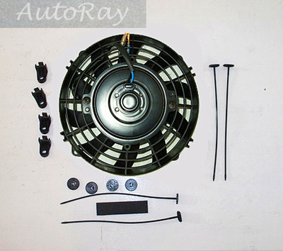 7''12V Slim Radiator Cooling Thermo Fan & Mounting Kit MGA/MGB GT 7 inch 12 Volt