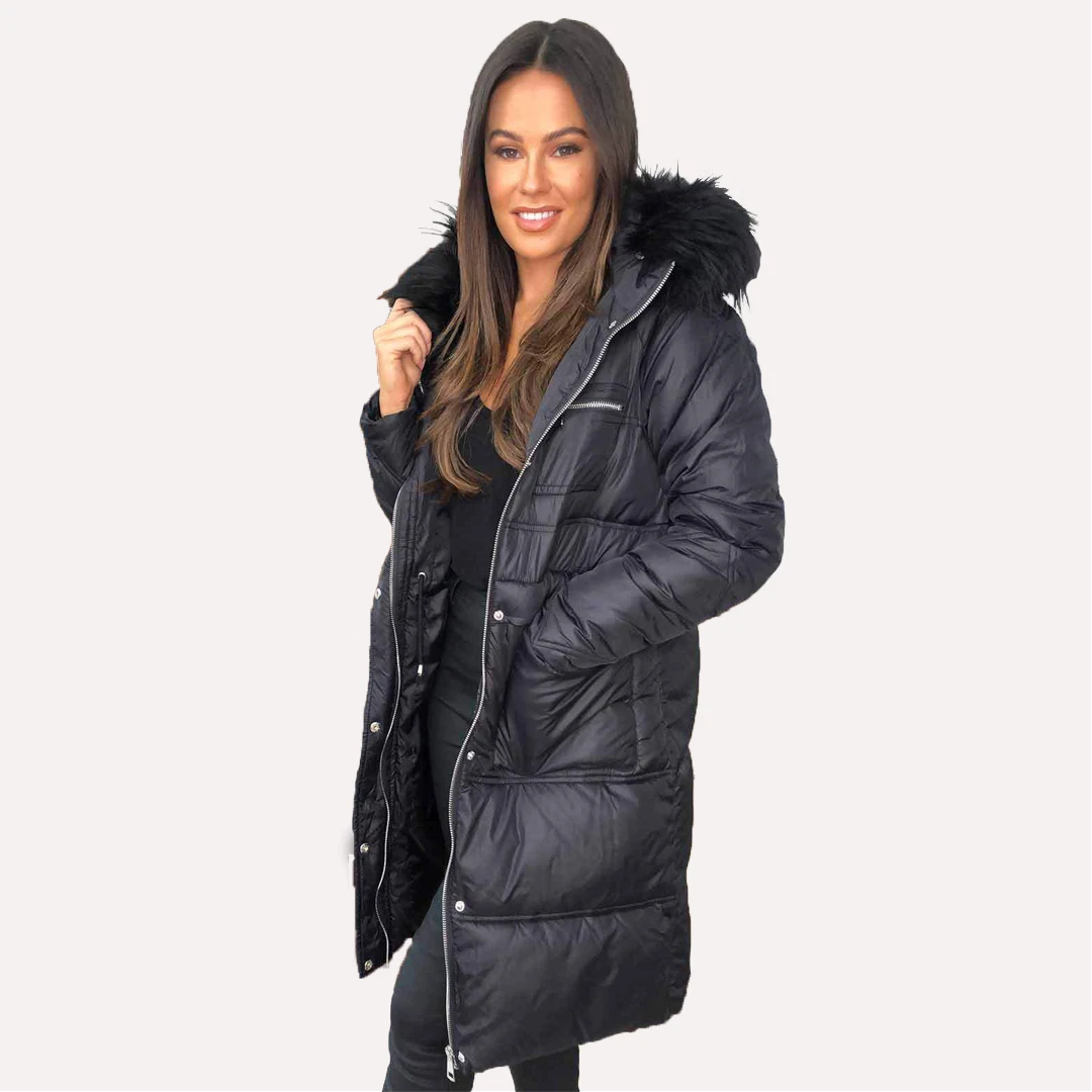New Women's, ladies, girls Jonsson Black padded style coat Parka sizes 8 -  16 | eBay