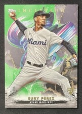 2023 Topps Inception Baseball Eury Pérez RC Base #117 Green Miami Marlins