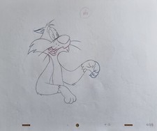 WARNER BROS Animation Kunst Produktion Zeichnung SYLVESTER die Katze #112