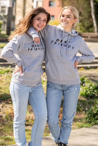 Couples Shop Beste Freunde Damen Hoodie Best Friends Pullover Spruch Lustig Fun - Picture 10 of 10