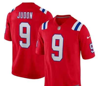 Nike NEW England Patriots #9 Judon Red Vapor Limited Fuse Jersey