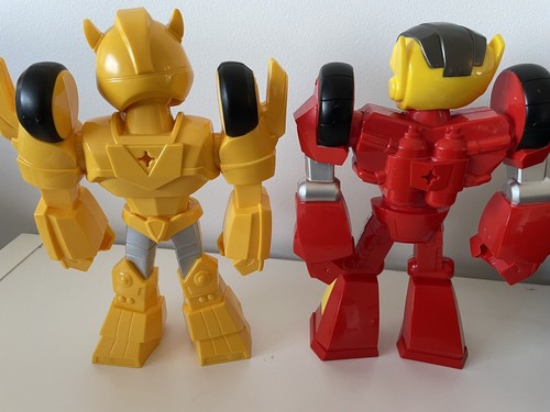 RARE x 2 - Bumblebee AND Hot Shot - Transformers Playskool Rescue Bots Autobot - Picture 5 of 5