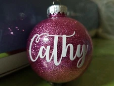Personalized Custom Christmas Ornament Ball