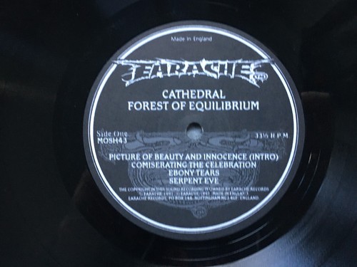 1991 CATHEDRAL FOREST OF EQUILIBRIUM VG/EX SABBATH PENTAGRAM DOOM METALLICA RARE - Picture 17 of 24
