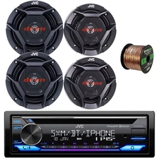 JVC KD-T910BTS Bluetooth CD Radio, 2x 6.5" Speakers, 2x 6.75" Speakers, Wire