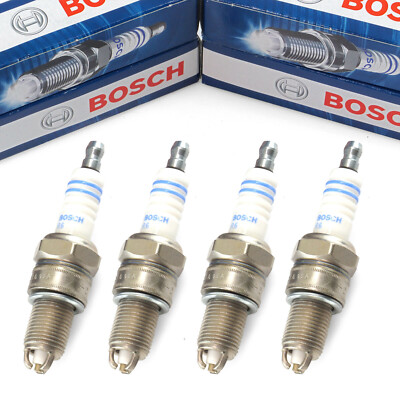 4X BOSCH 0242235664 Zündkerzen Super Plus WR7LTC+ für Audi A80 A6 VW Golf Polo