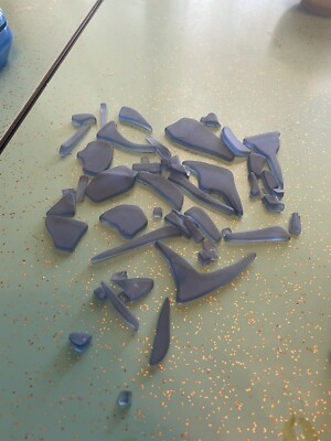 4.5 OZ Vintage COBALT BLUE Tumbled SURF BEACH SEA GLASS, JEWELRY CRAFTS READ !