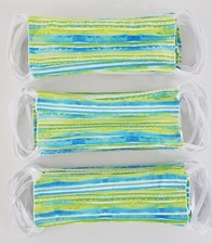 Handmade, washable, face mask, 100 cotton, made with 2 pieces of fabric