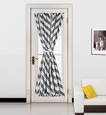 1 Chevron Zig-Zag Design Blackout Window Curtain French Door Panel 55"X72" MEME