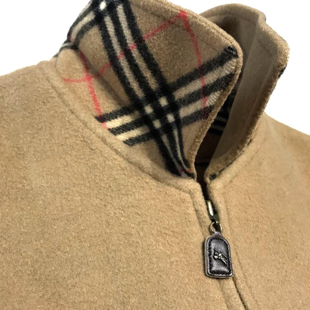 Burberry Belted Coat Nova check Long Sleeves Camel Wool Size S For Women thumbnail 10