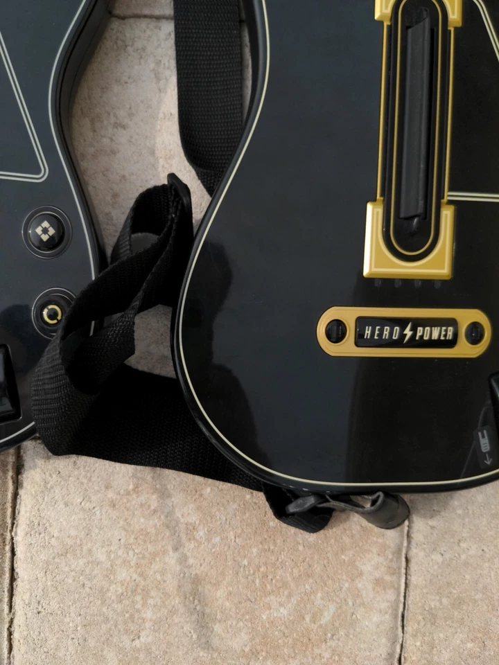Lot of Two Guitar Hero Live Guitars for XBOX 360/PS4 Black GUITARS ONLY UNTESTED - Image 2 of 4