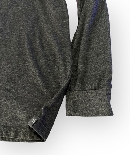 FREE FLY Men’s Small Long Sleeve Logo Spellout Graphic T-Shirt - Heather Grey - Picture 6 of 10