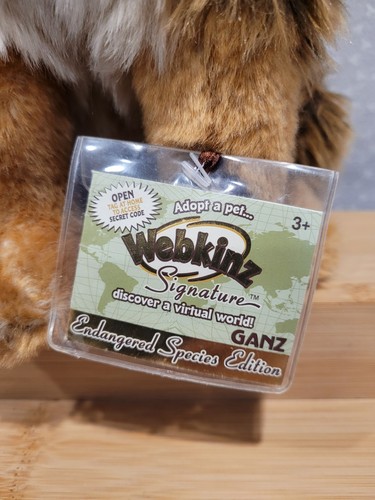 Webkinz Signature Endangered Species Edition roter Wolf Plüsch mit unbenutztem Code-Tag - Bild 4 von 11