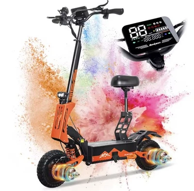 GT08 5600W Foldable Electric Scooter 60V 27AH Dual Motor 11in Off Road Tires - Image 1 of 4
