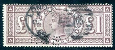 GB 1884 98 used very BEAUTIFUL with PERFINS 2500€(Z4751