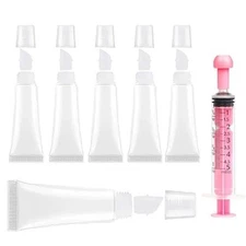 6 Pack Empty Lip Gloss Tubes 8ml Refillable Cosmetic Containers